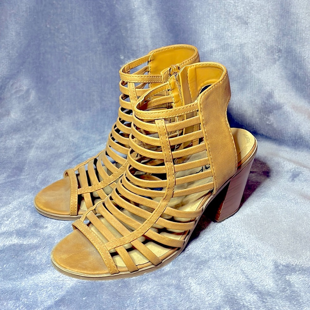 Tan Heeled Boots